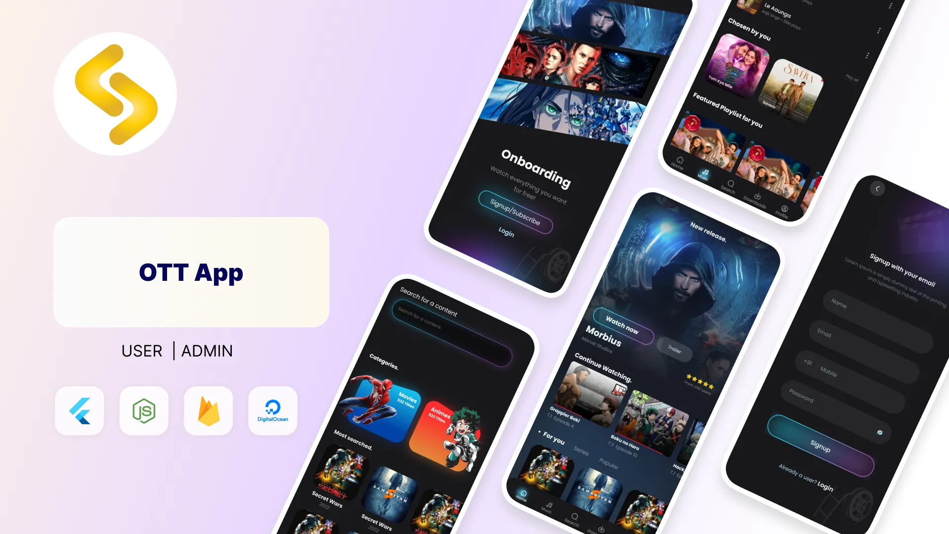 OTT App Development.