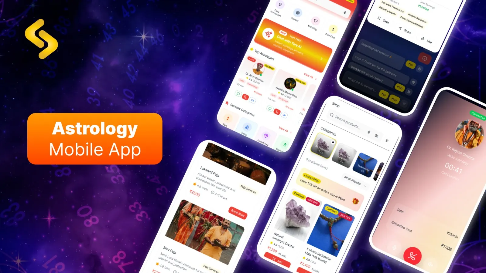 TaraTalk: Astrology App Development Solution & Live Demo